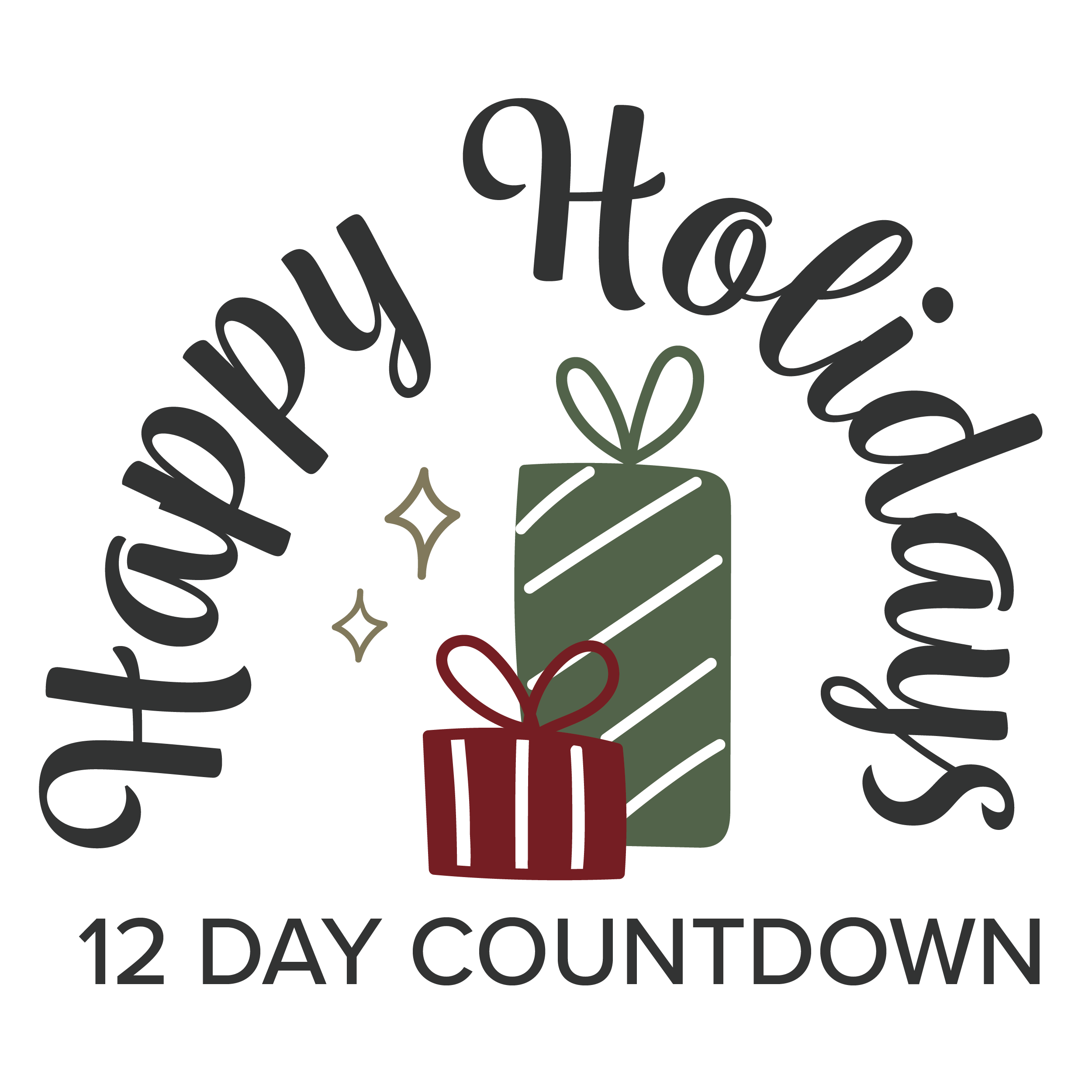 Happy Holidays 12 Day Countdown